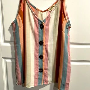 Womens Striped Tank